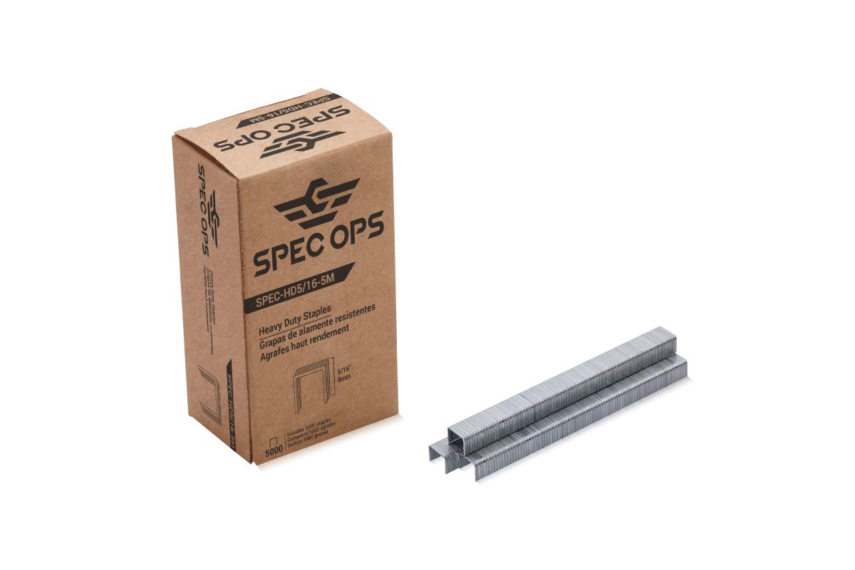 Spec Ops Tools Heavy Duty Staples, 5/16-in, 5,000 Pack, 3% Donated to Veterans