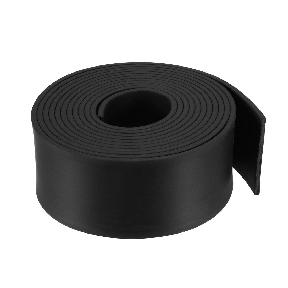 sourcing map Solid Rectangle Rubber Seal Strip 50mm Wide 3mm Thick, 3 Meters Long Black