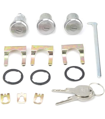 Pair of 2 Door Lock Cylinder Set For Chevy Chevrolet GMC Truck