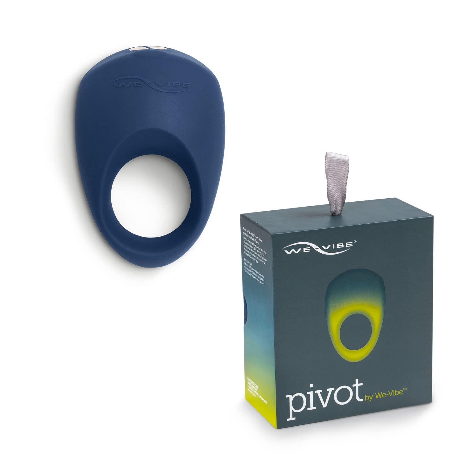 We-Vibe Pivot Vibrating Cock Ring - Stretchy Penis Ring 26-29mm - Longer-Lasting erections & Clitoral Stimulation - App Control - 10+ Vibration Modes - Waterproof - Adult Sex Toys for Men and Couples