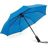 ShedRain Vortex Windproof Compact Travel Umbrella, Auto Open Close | Folding Umbrella, Vented Canopy, Cable Enforced Technology, 75 MPH Wind Rated