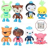 Octonauts 8PCS Cake Topper Toy Figures | Bonus Sticker Included ToysoutletUSA