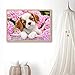 DIY 5D Diamond Painting Kits for Adults Full Drill Embroidery Paintings Rhinestone Pasted DIY Painting Cross Stitch Arts Crafts for Home Wall Decor 30x40cm/11.8×15.7Inches（Basket Puppy,Dogs)