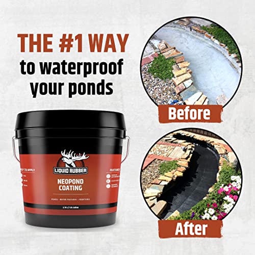 Liquid Rubber NeoPond Waterproof Pond Sealant Fish and Plant Safe