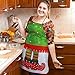 Christmas Apron,KAKOO Pixie Style Adult Kitchen Apron for Christmas Party Chef Cooking Restaurant House Cleaning Gardening Home