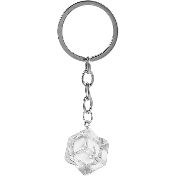 Amazon.com: Holibanna Ice Cube Resin Keychain 3.34X1.57X0.78In