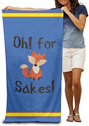 OH For Fox Sake Adults Cotton Beach Towel 31" X 51"