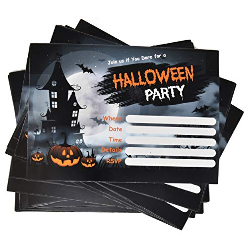 image for 36 Halloween Party Invitations with Envelopes 5 x 7 Inches for Birthda