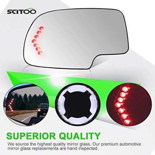 image for SCITOO Compatible fit for Exterior Mirror Replacement Glasses Driver L