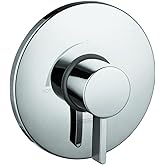 hansgrohe Ecostat Modern Pressure Balance Shower Valve Trim in Chrome, 04233000