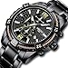 NIBOSI Mens Watch Ultra-Thin Sports Watch Waterproof Stainless Steel Fashion Wrist Watch for Men Women (Blue)