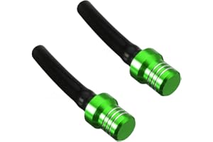 APPYU 2Pcs ATV Gas Tank Vent Hose Air Vent Hose Gas Fuel Cap Universal CNC Tube One Way Valve Aluminum Breather for KLX110 KX65