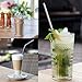 Malinad Stainless Steel Reusable Straws - Set of 8 Extra-Long Metal Straws for 20 Oz to 30 Oz Ramblers Tumblers Cups and Mugs with 2 Cleaning Brushes (2 Bonus Smoothie Straws)