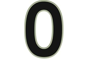 C CARVATURE Bright Light House Numbers for Indoor and Outdoor, 5” Glow in the Dark Illuminated Address Numbers for Home, All-Weather Glowing House Address Numbers for Horizontal or Vertical Mounting (0)