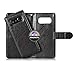 Joopapa Galaxy Note 8 Case, Note 8 Pu Leather Magnetic Wallet Flip Cover Case with ID&Credit Card Holder Slot Built-in 9 Card Slots & Wrist Strap for Samsung Galaxy Note 8 (Black)