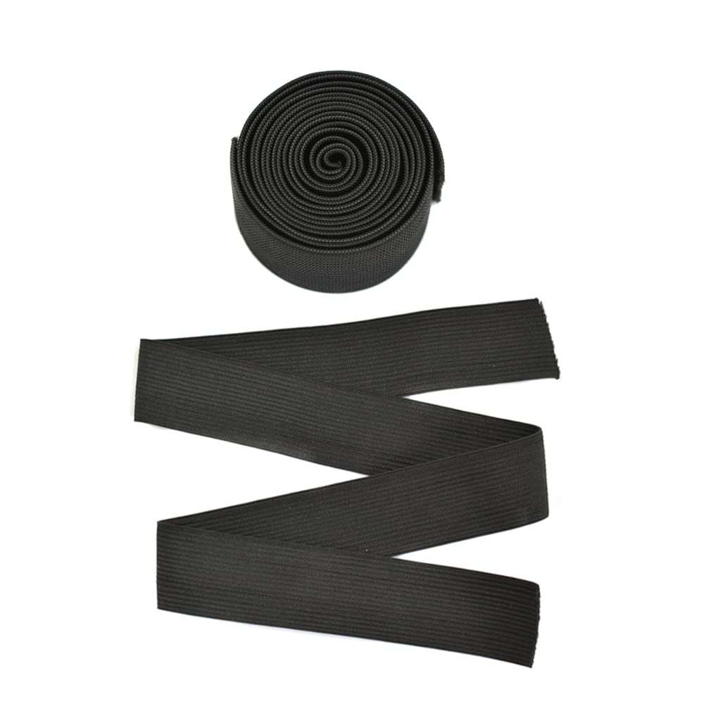 6pcs Black Wig Elastic Band Wig Melting Band Accessories for Wigs Making (3cm)