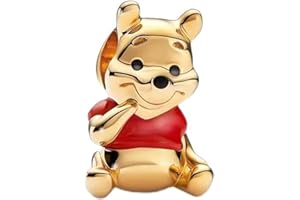 ZURWTCH Movable Teddy Bear Dangle Charm Fit Women Bracelet Necklaces Fashion Gifts 925 Sterling Silver DIY Jewelry