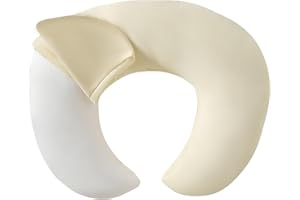 ESEN Nursing Pillow with Removable Cover, Ergonomic Breastfeeding Pillow XLarge Size for Nursing Mother Support Bottle Feeding and Breastfeeding - White Pillow Insert - Pristine Cover