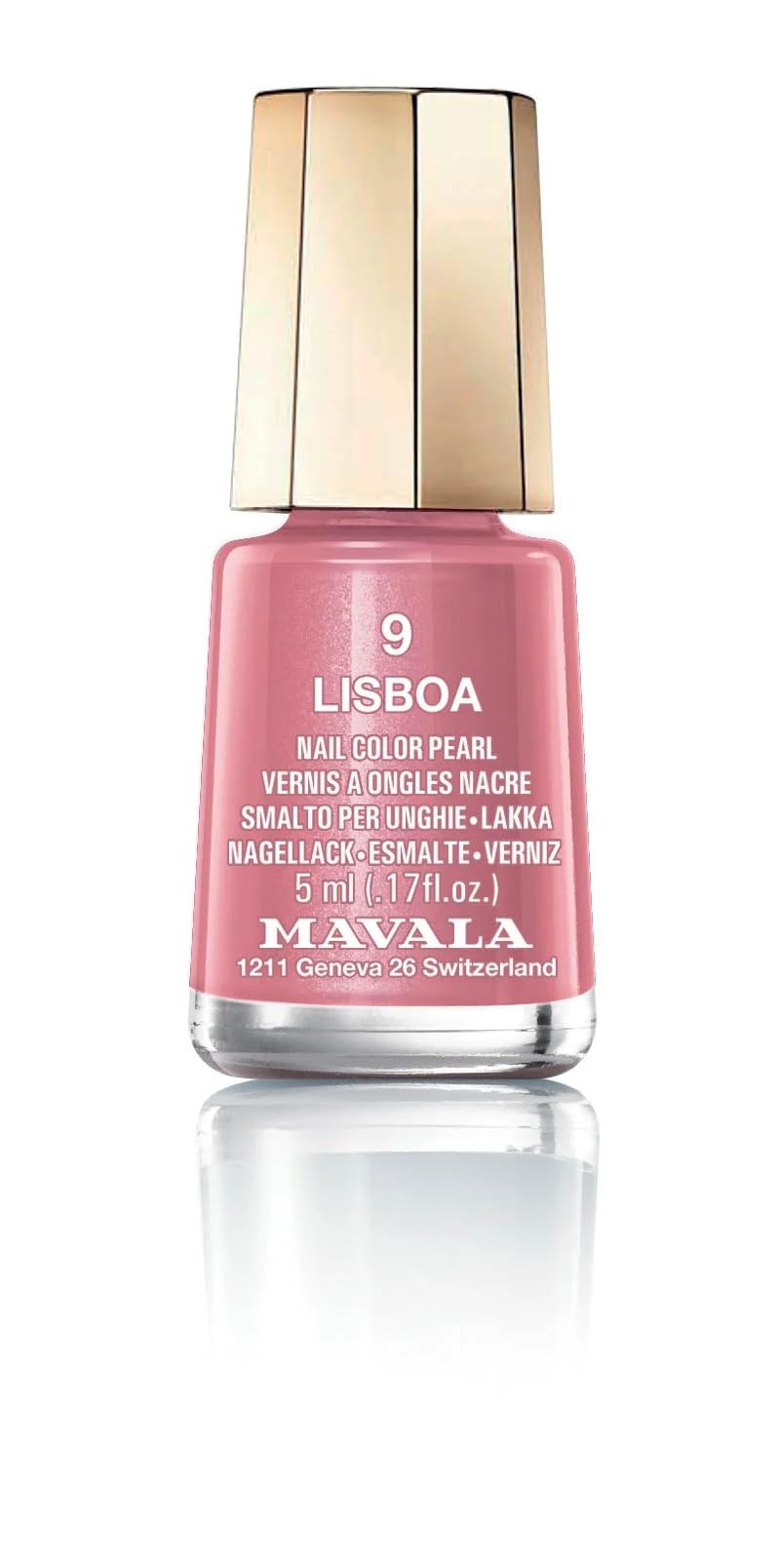 MAVALA Mini Colour Nail Polish, Lisboa, Pale Pink, (Pack of 1)
