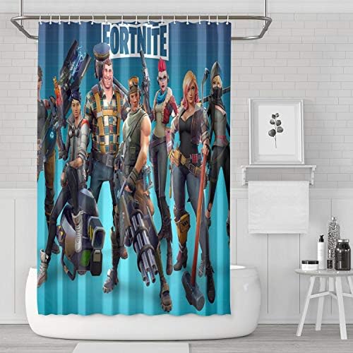 XIANG2XJX 72"X72" Waterproof and Quick-Drying Polyester Shower Curtain with Hooks Super Long Shower Curtains for Bathroom Showers Stalls and Bathtubs