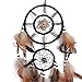 Shell Dream Catcher Handmade Traditional Brown 6.5