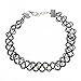 Eforstore Black Stretch Henna Tattoo Choker Collar Fashion Necklace Vintage Jewelry (2)