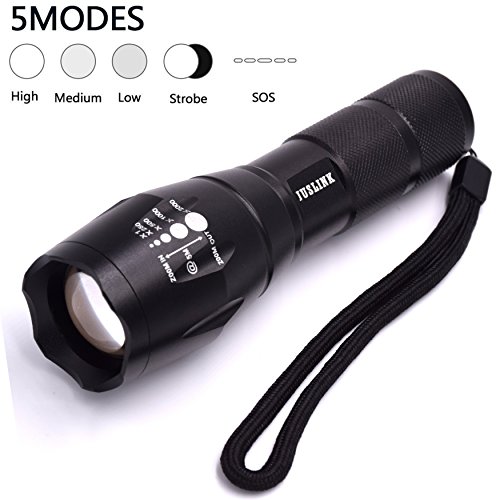 Led tactical flashlight, juslink 800 lumens cree xml t6…