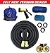 NEW NaturoHose Expandable Garden Hose with 8 Spray Pattern Nozzle. Strongest Expanding Garden Hose on the Market with Triple Layer Latex Core & Latest Improved Extra Strength Fabric Protection