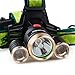 Iuhan® Fashion 9000Lm 3X XML T6+2R5 LED Headlight Headlamp Flashlight 18650 Torch Light Lamp