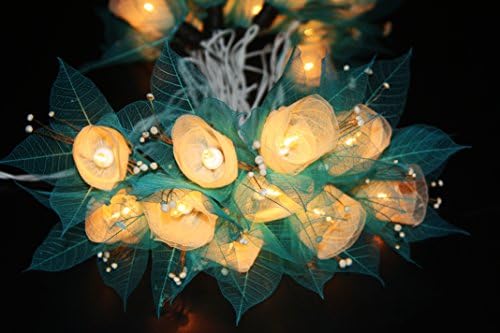 Fairy Lights - 20 Blue Sky Tone Flower String Lights Fairy Lights Wedding Party Floral Home Decoration Fairy Lights String 3.5m Hanging Wedding Gift Party Patio Wall Floor Home Decor