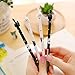 Katoot@ 8 pcs/Lot Cute kitties black ink gel pen Lucky cat Kawaii stationery zakka Office material escolar school supplies (Black white)