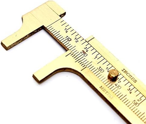 Alcoa Prime High Qualtiy Measure Measurement Tool Mini 80Mm Mini Brass Sliding Gauge Vernier Caliper Gauging Tools