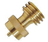 DozyAnt Steak Saver Adapter 1 lb to 20 lb Propane Tank Adapter for Disposable Throwaway Cylinder, Converter Universal 1 Pound / 16.4oz Disposable Small Bottle for 20 or 30 Pound LP Gas Steel Bottle