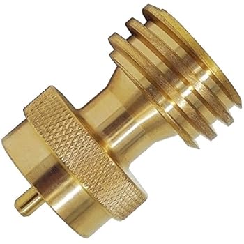 DozyAnt Steak Saver Adapter 1 lb to 20 lb Propane Tank Adapter for Disposable Throwaway Cylinder, Converter Universal 1 Pound / 16.4oz Disposable Small Bottle for 20 or 30 Pound LP Gas Steel Bottle