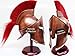 Hanzlacollection Medieval Armor King Leonidas Greek Spartan 300 Roman Helmet on Wooden Stand