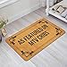 DoubleJun Funny Doormat As Featured On MTV Cribs Entrance Mat Floor Rug Indoor/Outdoor/Front Door Mats Home Decor Machine Washable Rubber Non Slip Backing 29.5