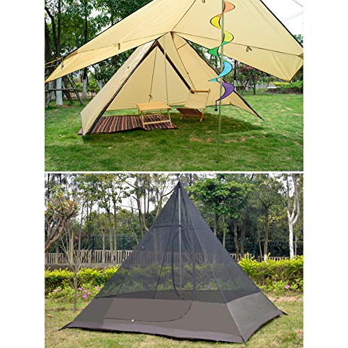 Vidalido Dome Camping Tent - Double Layers Waterproof Anti-UV Windproof Tents, 2-4 Person Family Outdoor Camping Tent(6.87.86.5ft) (Camel)