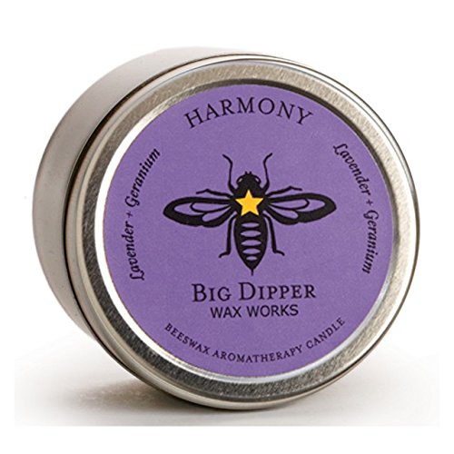 Big Dipper Wax Works AT1DHAR Beeswax Aromatherapy Candle Harmony Tin
