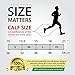 Rymora Calf Compression Sleeves Men Women Shin Splints Running (Pair Black) (L)