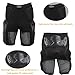 3D Butt Pads,Protective Padded Shorts for Snowboarding Gear,Impact Shorts Protection Hip Butt and Tailbone Pad for Skiing Skating Black