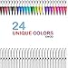 Dual Brush Pens Markers,Set of 24 Watercolors with a fineliner tip and Brush Highlighter tip.Ideal for Coloring, Lettering, Calligraphy,Art & Bullet Journal. Free Coloring Page. Re: Adults and Kids