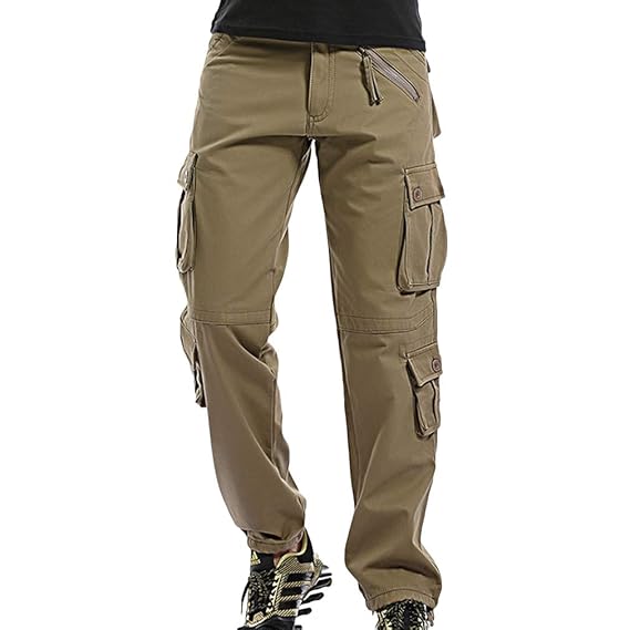 lightweight cotton cargo trousers mens