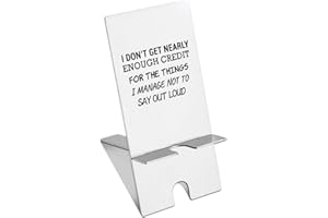 llxxeyopqdxz Phone Holder for Office Decor, Humorous Decor Desktop Phone Stand, Fun Office Gifts for Women, Boss, Employees, Coworkers, Sarcasm Office Phone Dock Holder YSJ13