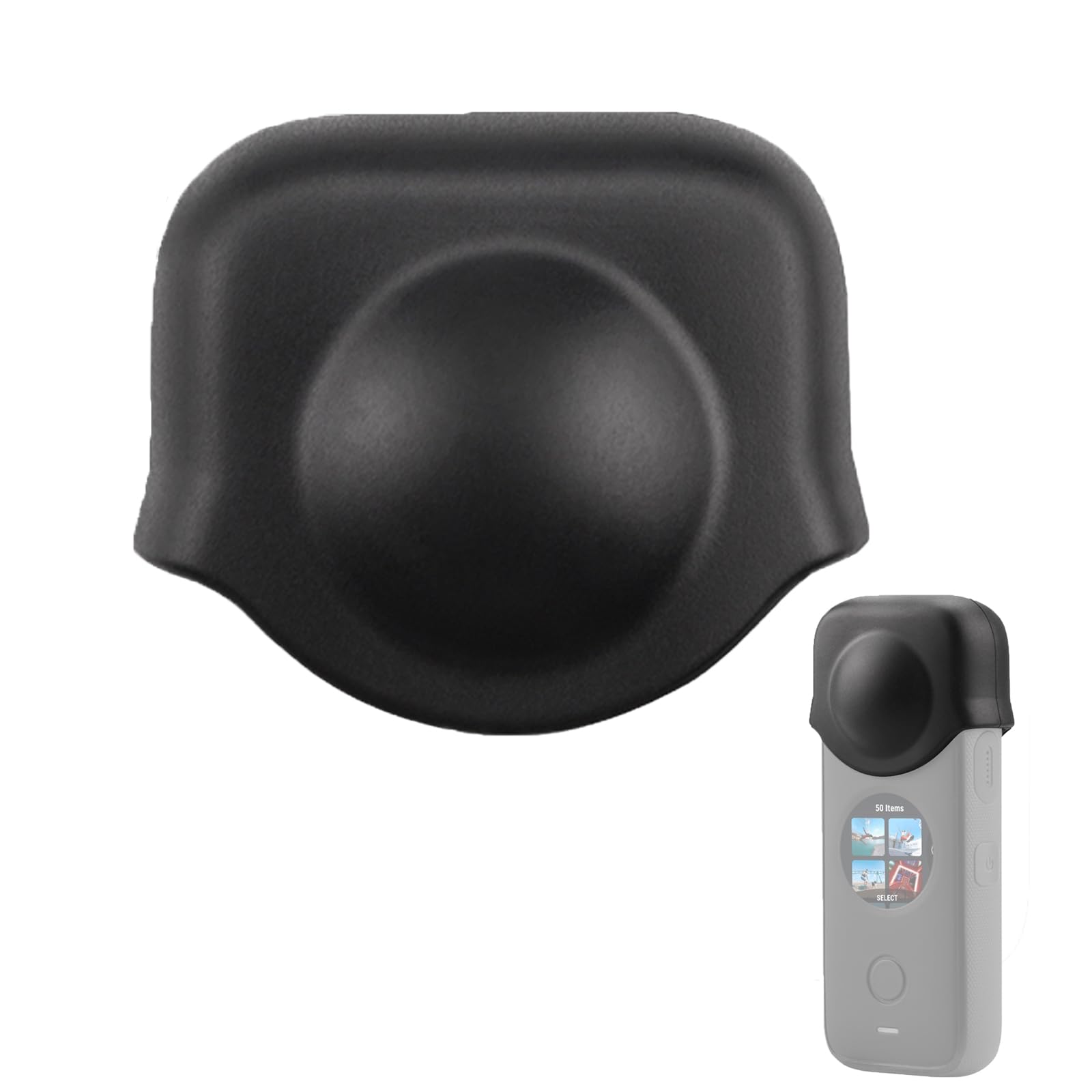 BIKING Silicone Lens Camera Protective Cap Lens Protective Cap Replacement Lens Cover Protector Compatible with Insta360 One X2 Camera