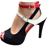 getmorebeauty Women's High Heels Shoes Ankle Straps Dress Heeled Sandals