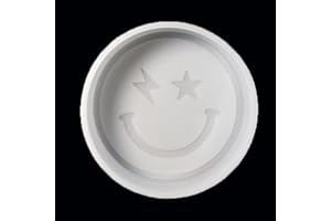 Fuehbur Smile Face with Pentagram Car Freshies Silicone Mold- Air Freshie Mold - Aroma Bead Freshener Mold -Epoxy Resin - Candle Soap Mould【Upgraded Thickened Material】- Oven Safe