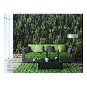 Nature Landscape of Forest - Removable Wall Mural | Self-Adhesive Large Wallpaper - 66x96 inches