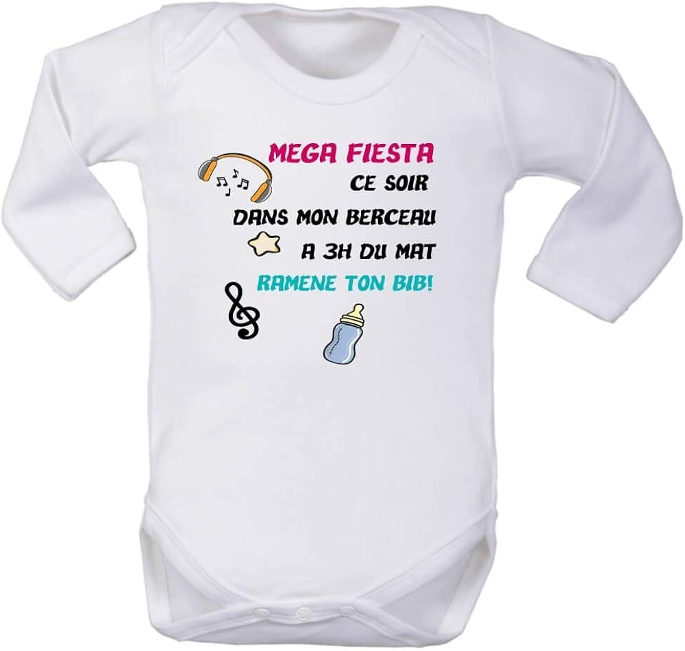Fantaisie Et Specialty Bebe Manque De Sommeil Brassiere Message Nuits Blanches Bodies Rigolo Body Manches Longues Humour Enfant Vetements Lemoncitylive Com