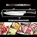 8-inch Chef Knife – Sharp Kitchen Knife with Japanese High Carbon Stainless Steel – Well-Balanced Chopping Knife with Ergonomic Pakka Wood Handle - Multipurpose Cooking Knife