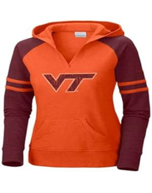 Women's Collegiate Campus Cutie Long Sleeve Hoodie Shirt, Vt-Tangy Orange